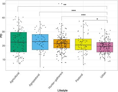 Human Gut Microbiome Across Different Lifestyles: From Hunter-Gatherers to Urban Populations